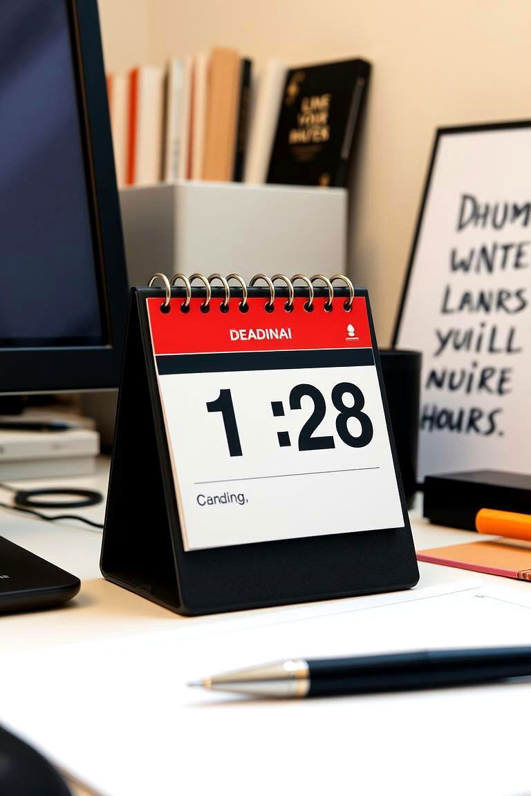Desk Calendar - 24 Cubicle Decor Ideas