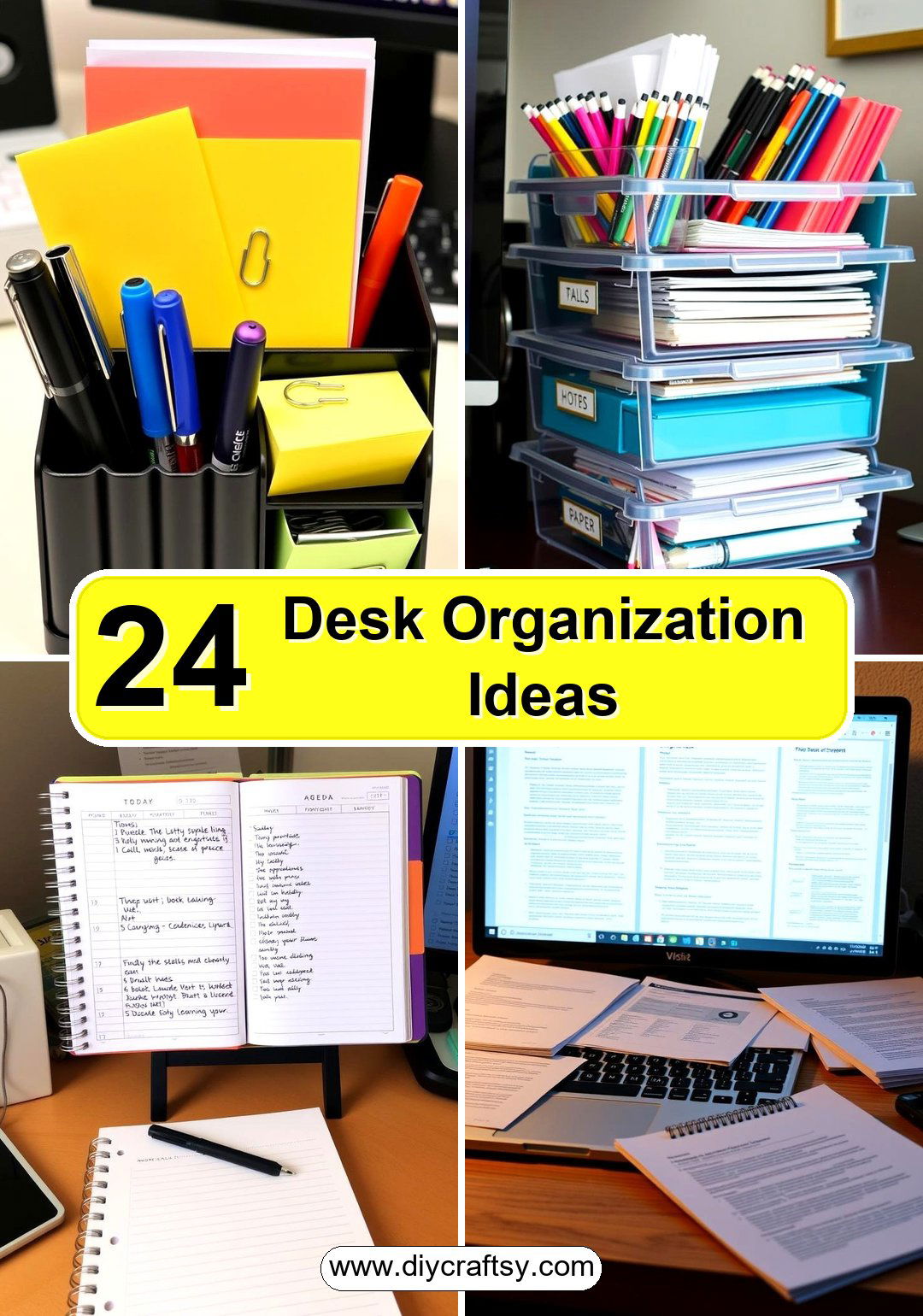 Desk Organization Ideas