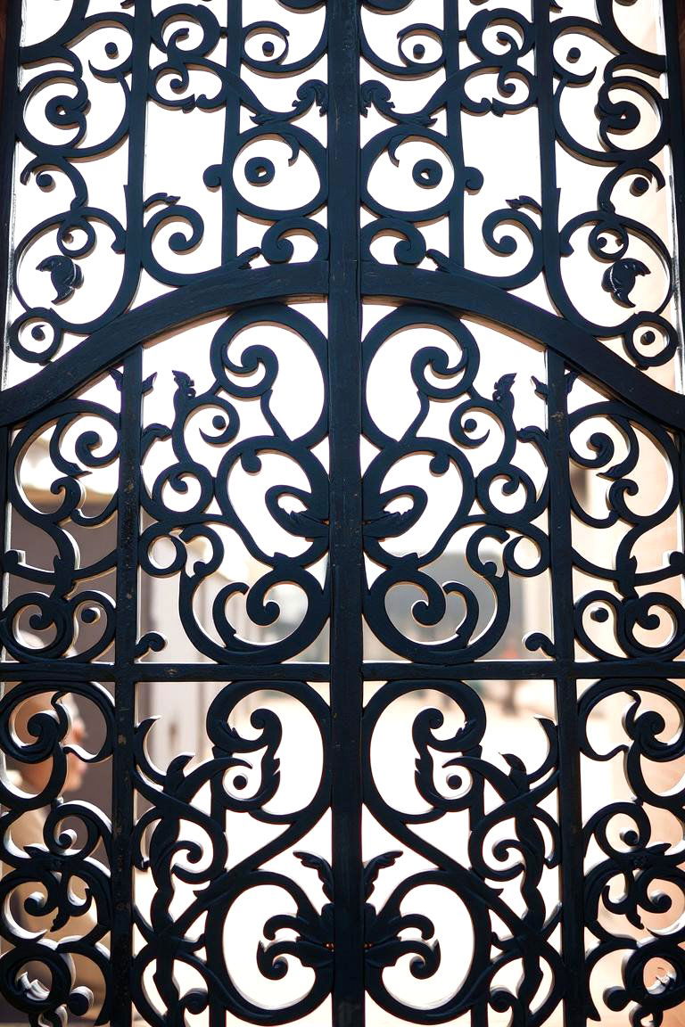 Detailed Laser Cut Metal Gate - 24 Deck Gate Ideas