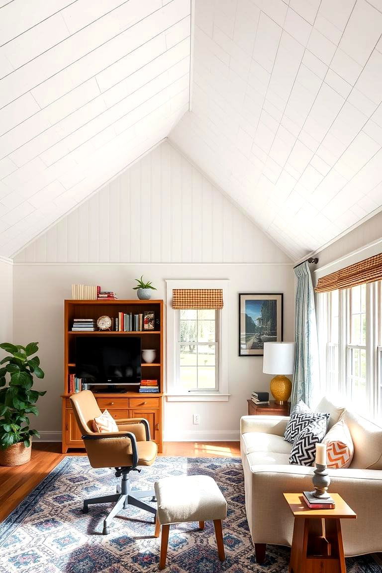 Diagonal Shiplap Pattern - 24 Shiplap Ceiling Ideas