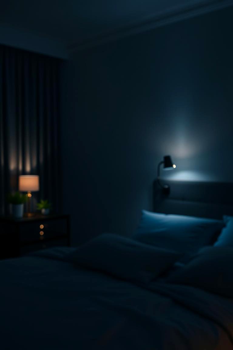 Dim Ambient Lighting - 24 Dark Bedroom Ideas