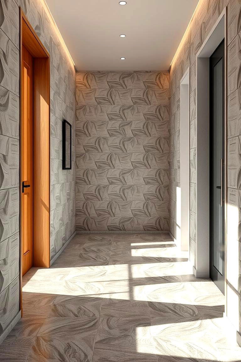 Dimensional 3D Effect Tiles - 24 Small Entryway Tile Floor Ideas