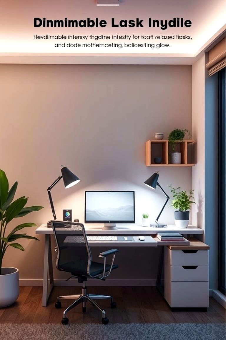 Dimmable Lighting Solutions - 24 Home Office Lighting Ideas