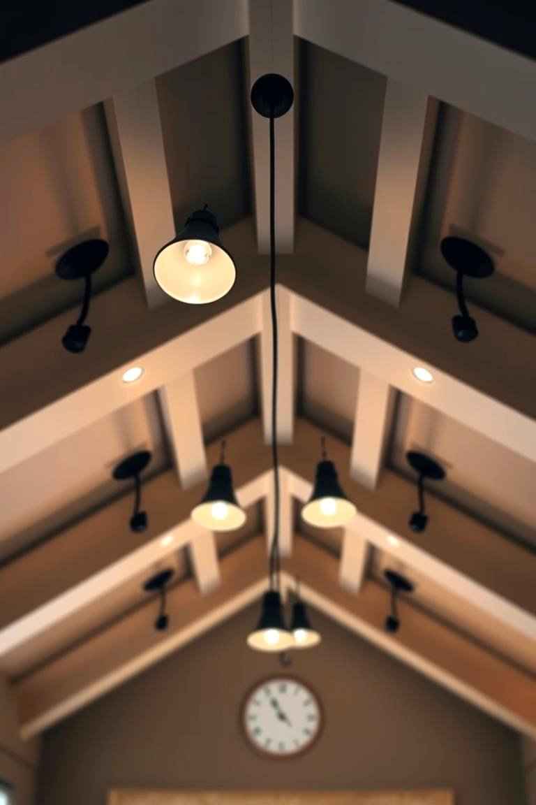 Dimmable Lights for Flexible Settings - 24 Vaulted Ceiling Lighting Ideas