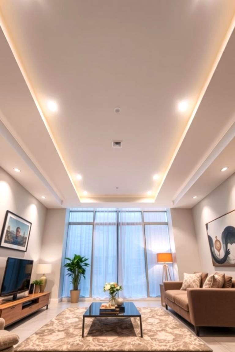 Dimmable Recessed Lighting for Flexibility - 24 Living Room Lighting Ideas