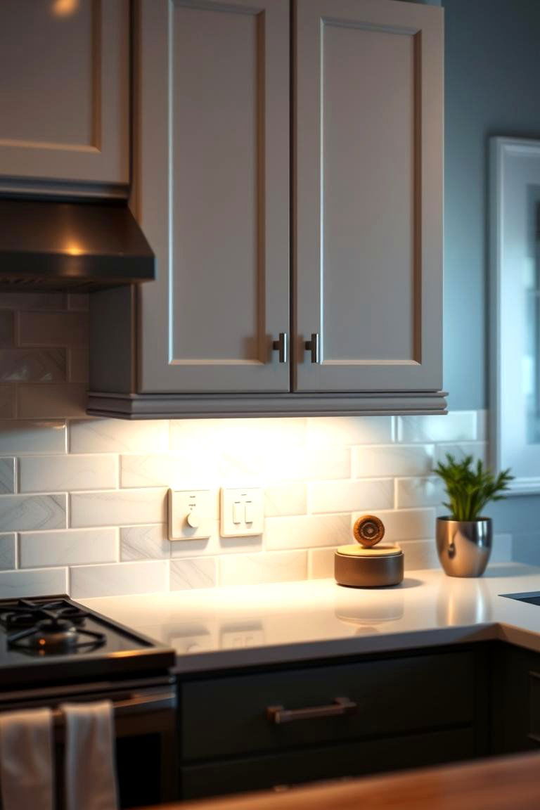 Dimmer Switches for Adjustable Brightness - 24 Small Kitchen Lighting Ideas