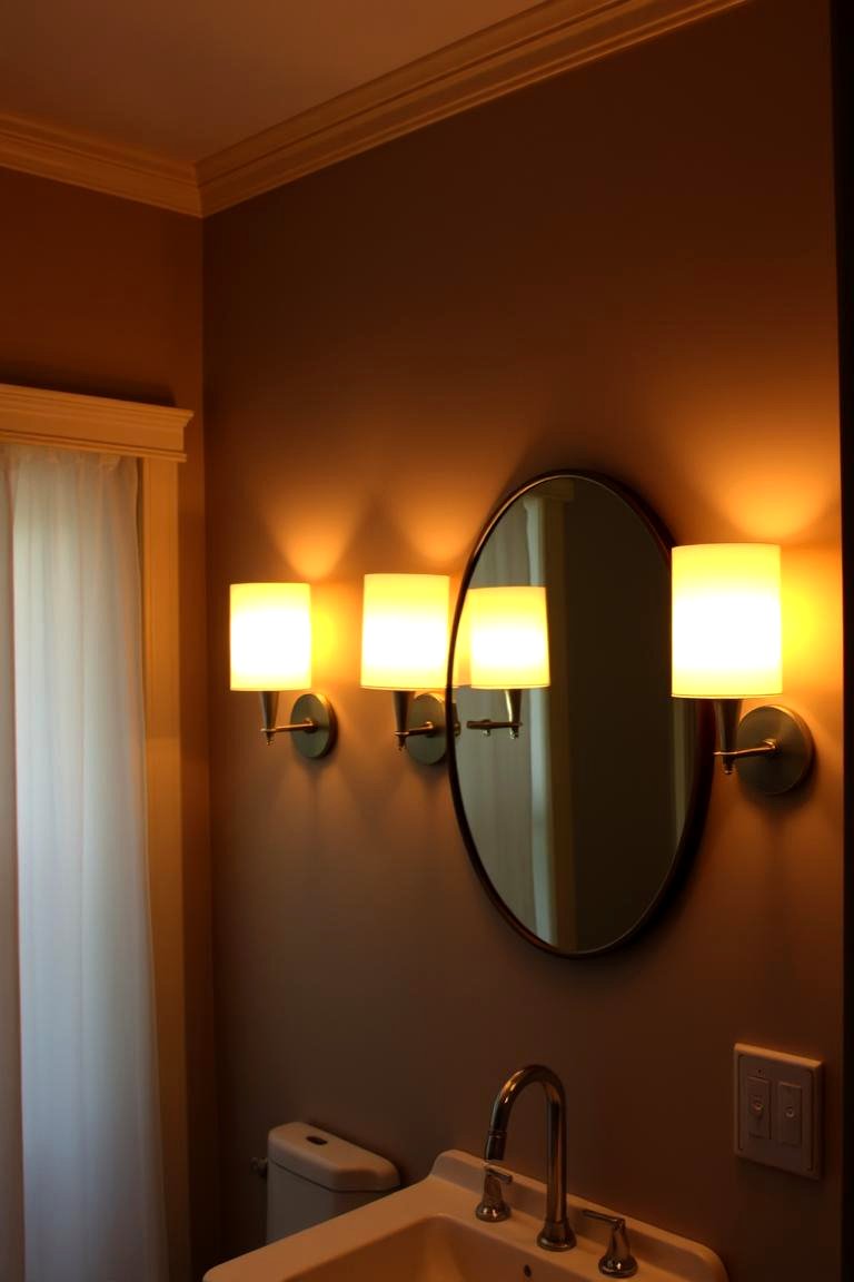 Dimmer Switches for Main Lights - 24 Romantic Bathroom Ideas