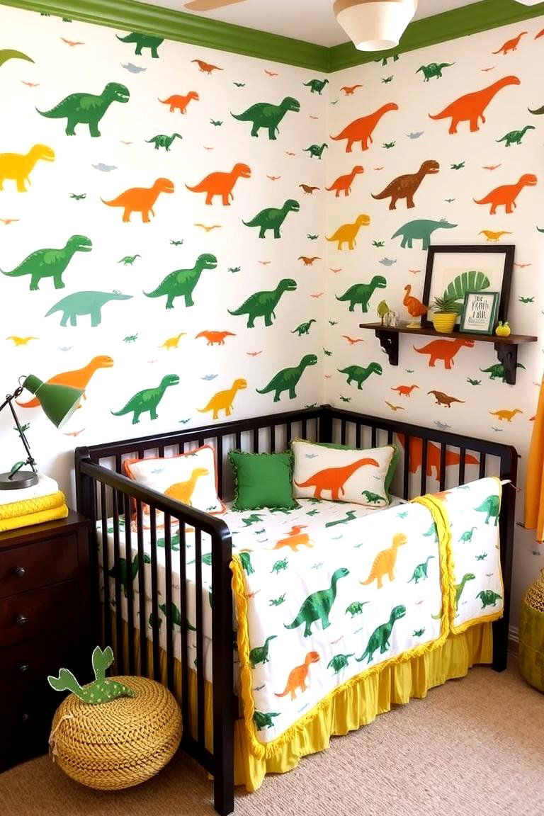 Dinosaur Nursery - 24 Baby Girl Nursery Ideas