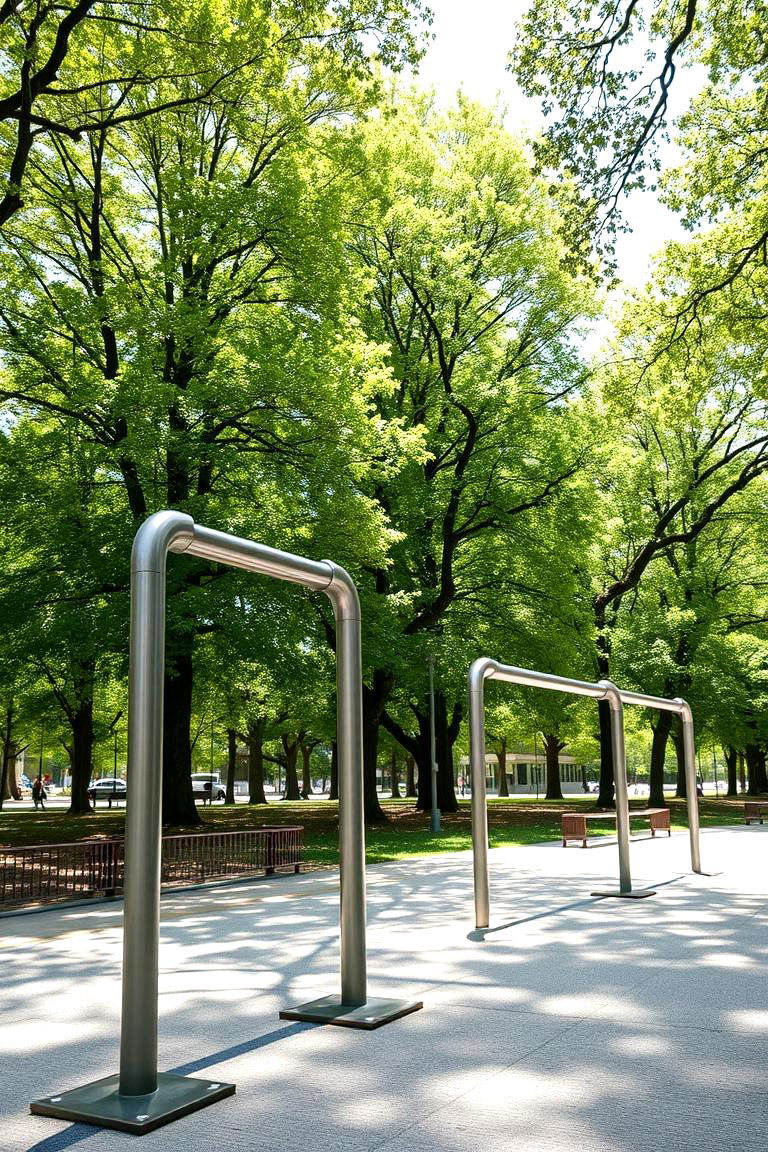 Dip Station Delight - 24 Outdoor Gym Ideas