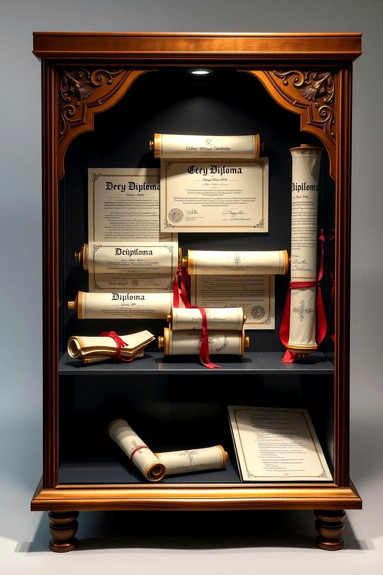 Diploma Scroll Showcase - 24 Graduation Centerpiece Ideas