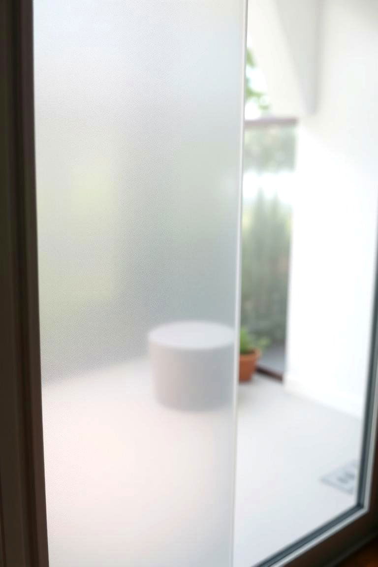 Discreet Privacy with Window Film for Glass Doors - 24 Privacy Patio Ideas