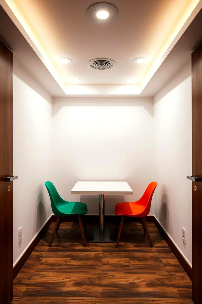Discreet Recessed Lighting - 24 Small Dining Room Lighting Ideas