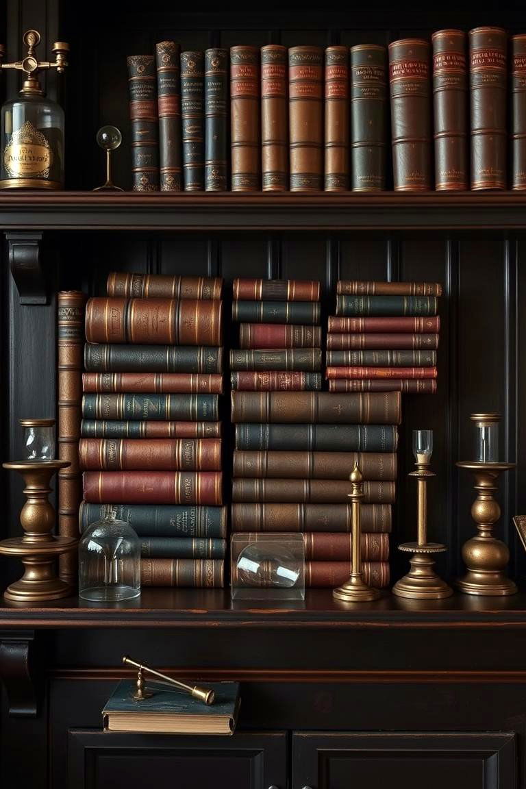 Display Antique Books and Curiosities - 24 Gothic Kitchen Ideas
