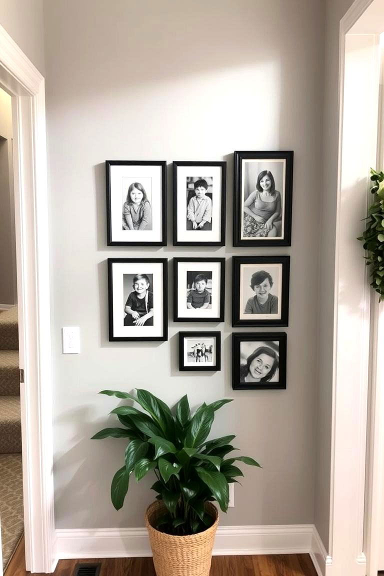 Display Family Portraits - 24 Entryway Wall Ideas