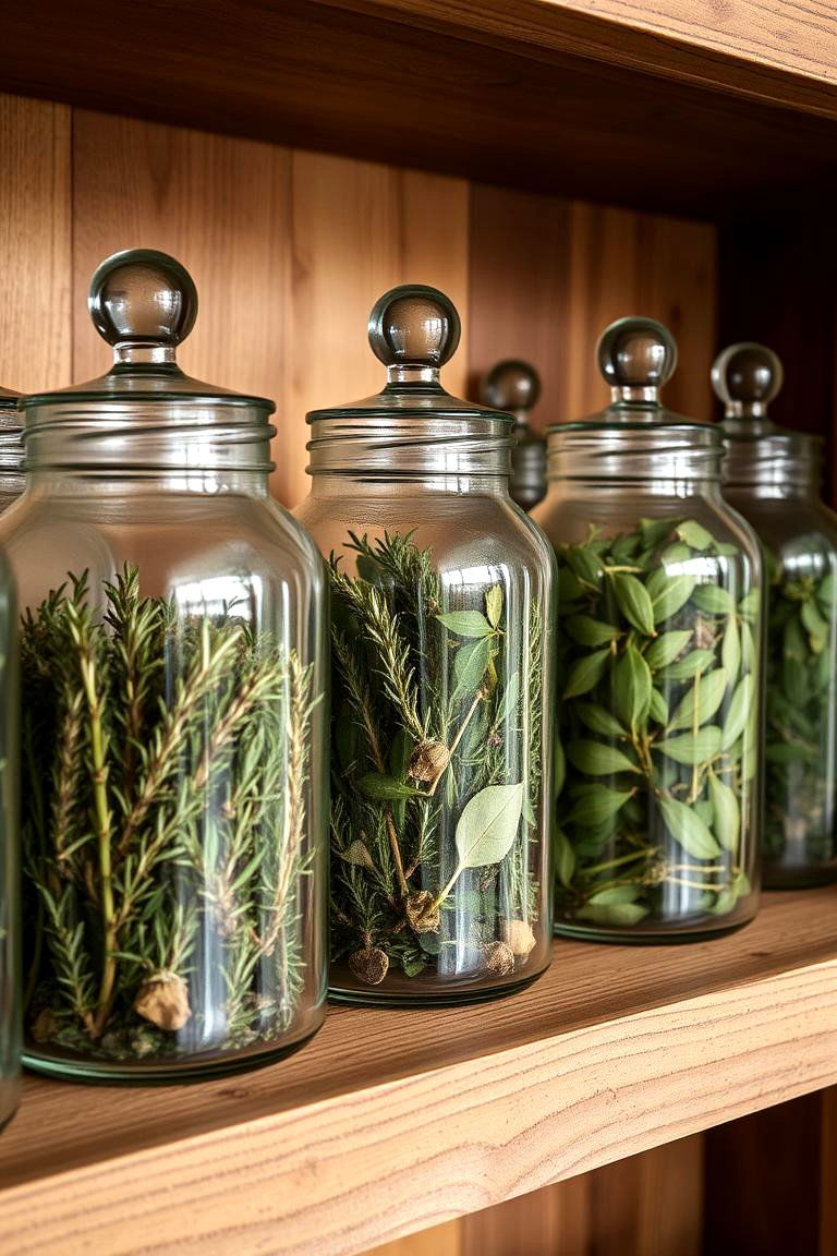 Display Herbal Remedies or Apothecary Jars - 24 Witchy Living Room Ideas