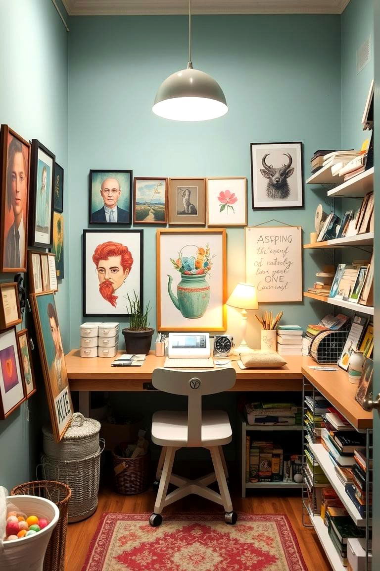 Display Inspiring Items - 24 Small Craft Room Ideas