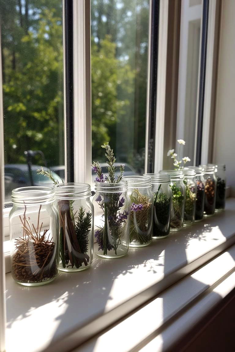 Display Spell Jars or Bottles - 24 Witchy Living Room Ideas