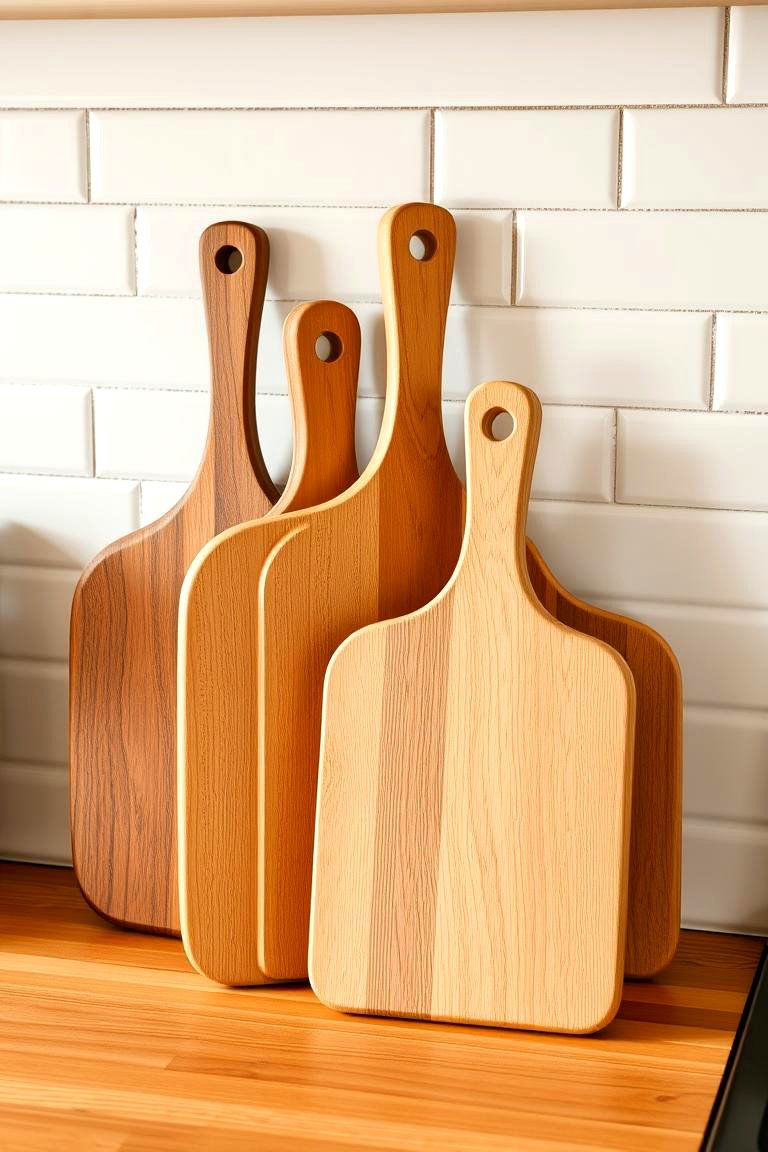 Display Your Favorite Cutting Boards - 24 Kitchen Counter Decor Ideas