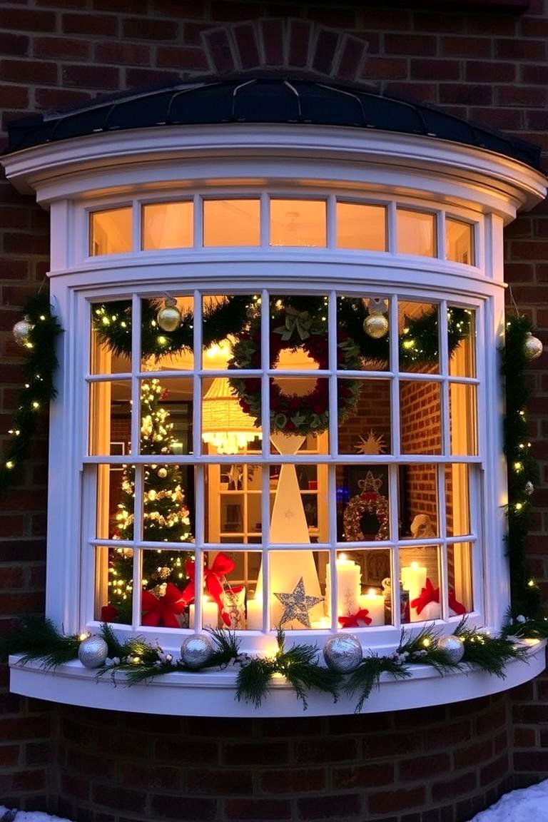 Display for Holiday Decorations - 24 Bay Window Ideas