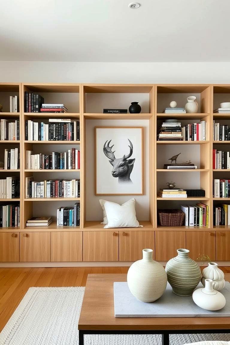 Displaying Curated Collections - 24 Neutral Living Room Ideas