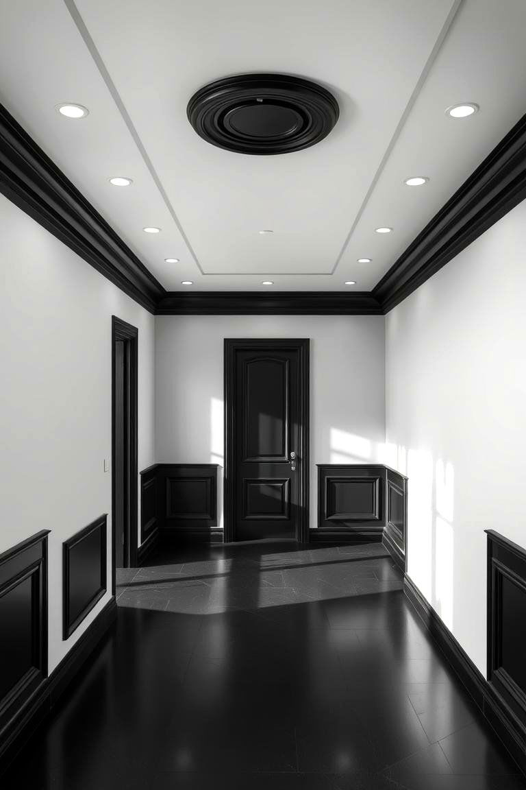 Distinctive Black Contrasts - 24 Black Trim Interiors
