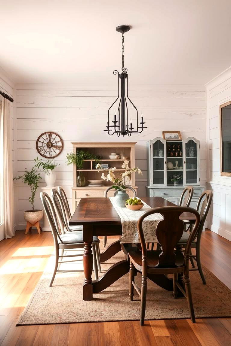 Distressed Shiplap for a Rustic Feel - 24 Shiplap Dining Room Wall Ideas