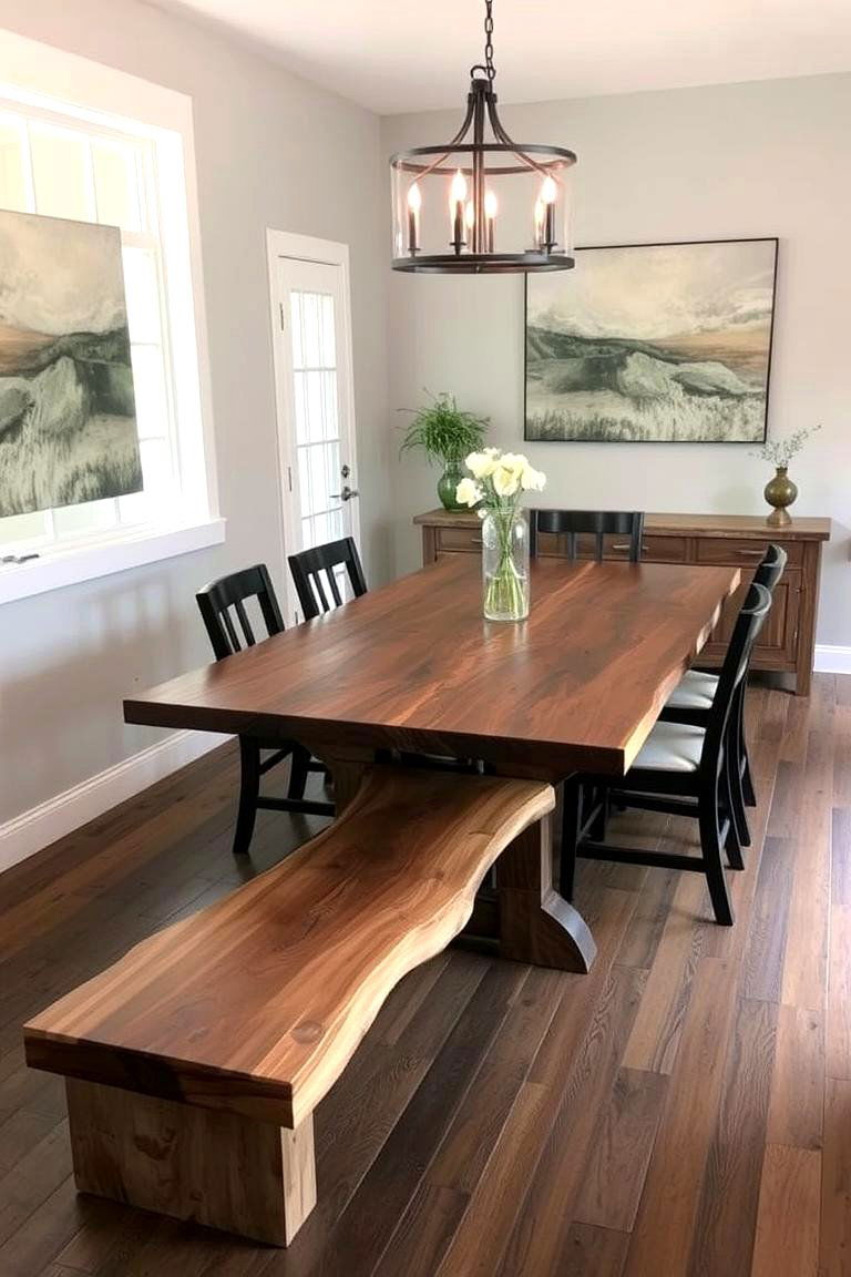 Distressed Wood Finishes for Vintage Appeal - 24 Rustic Dining Room Ideas