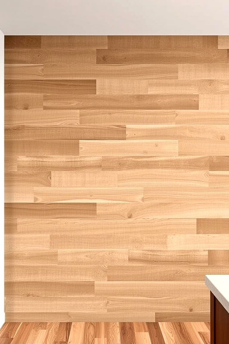 Distressed Wood Look Tiles Backsplash - 24 Rustic Backsplash Ideas