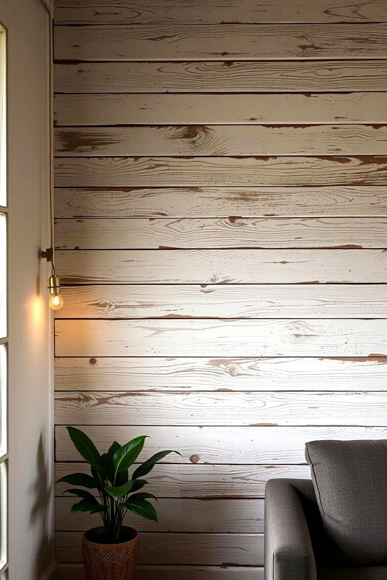 Distressed Wood Texture - 24 shiplap accent wall ideas