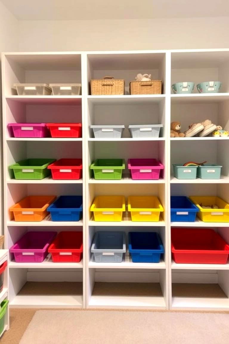 Divided Playroom Storage Units - 24 Toy Storage Ideas