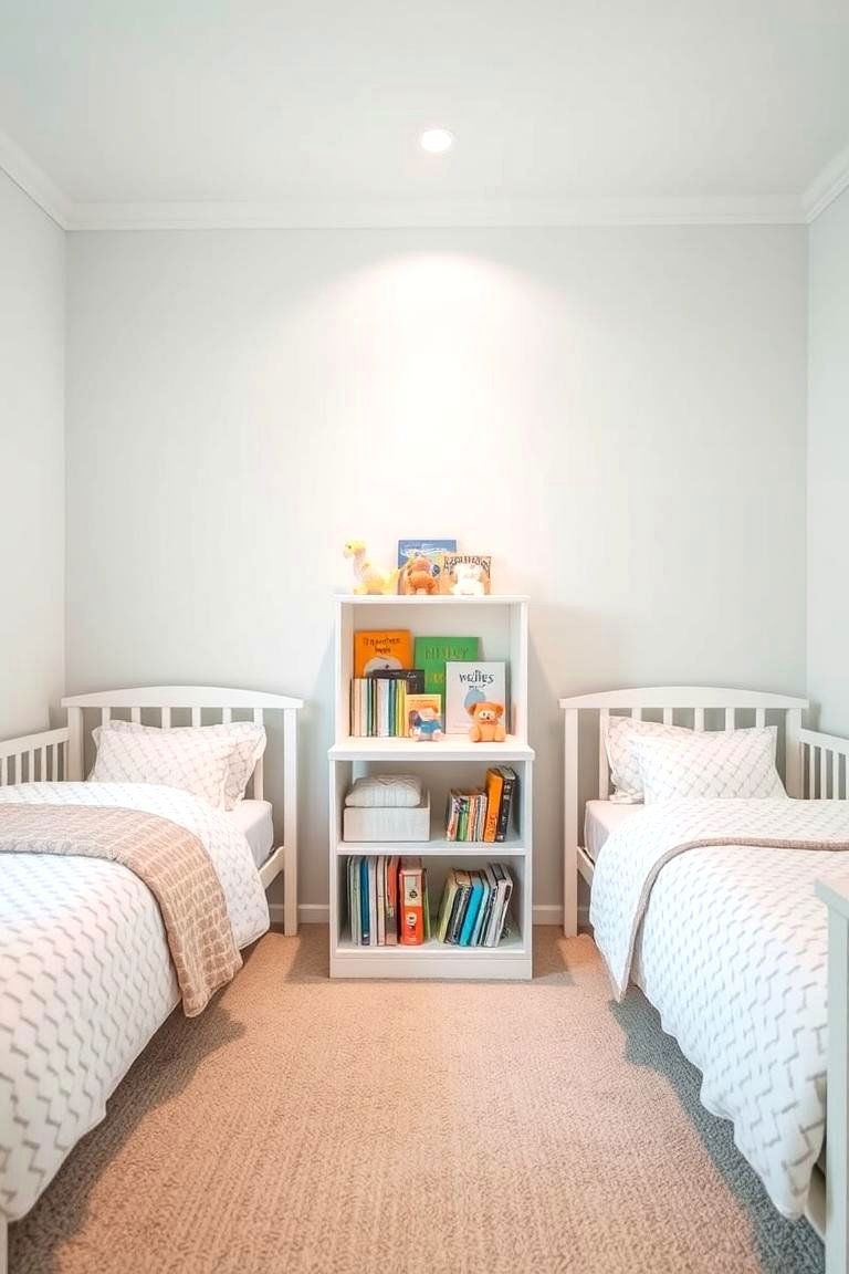 Dividing the Room with Furniture - 24 Twin Nursery Ideas