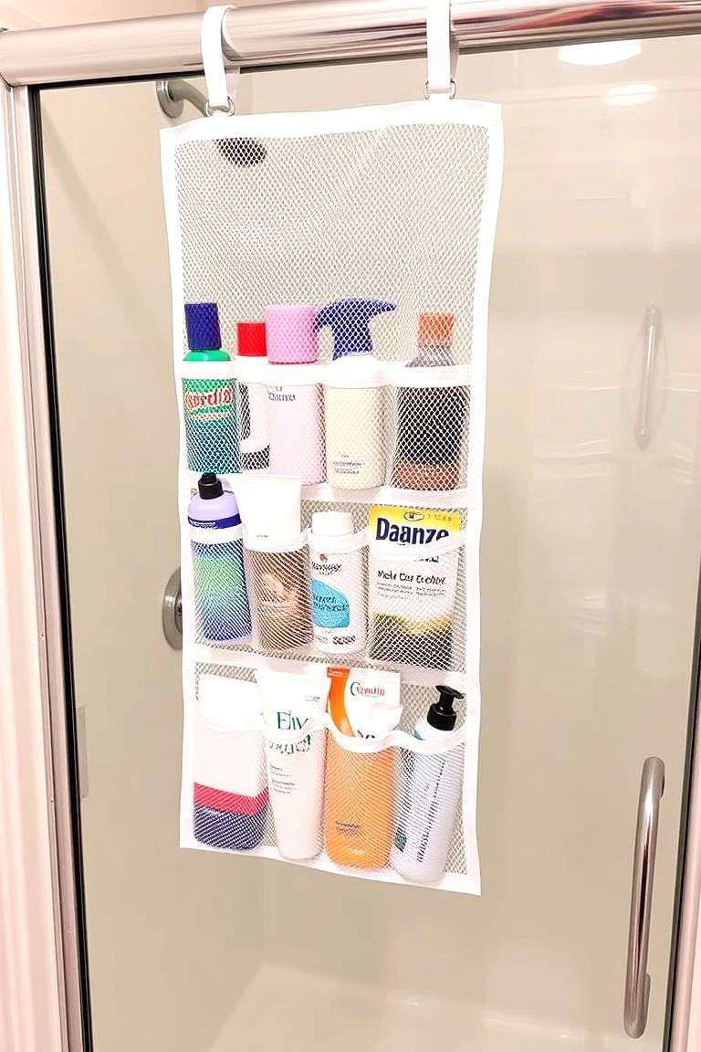 Door Mounted Shower Organizers - 24 Shower Storage Ideas