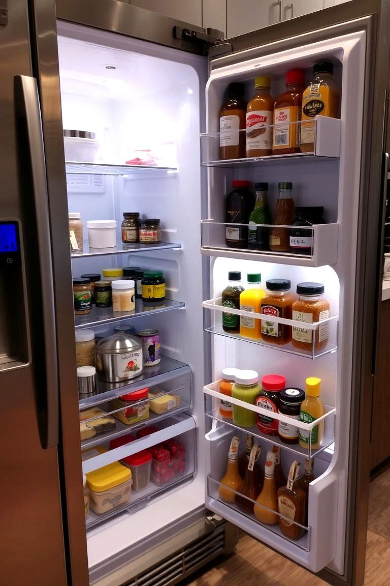 Door Storage Solutions - 24 Fridge Organization Ideas