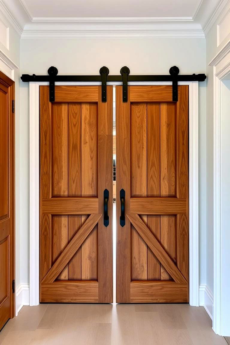 Double Barn Doors for Wide Openings - 24 Barn Door Ideas