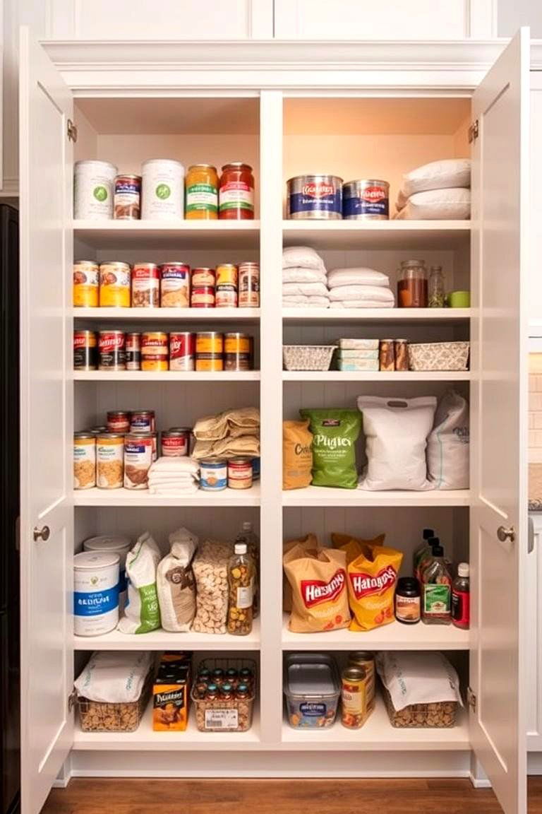 Double Door Pantry Cabinet - 24 Corner Pantry Ideas