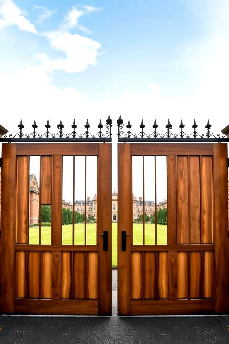 Double Gates - 24 Front Door Gate Ideas