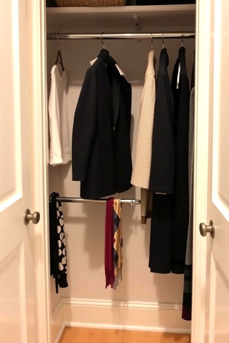 Double Hang Closet Rods - 24 Entry Closet Ideas