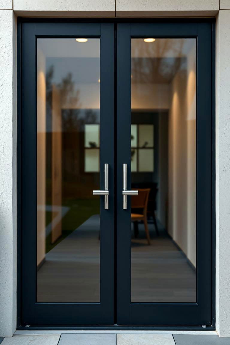 Double Pane Secure Glass Door - 24 Glass Front Doors Ideas