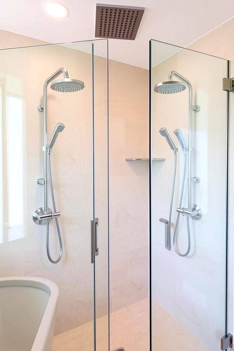 Double Shower Heads - 24 Modern Shower Ideas