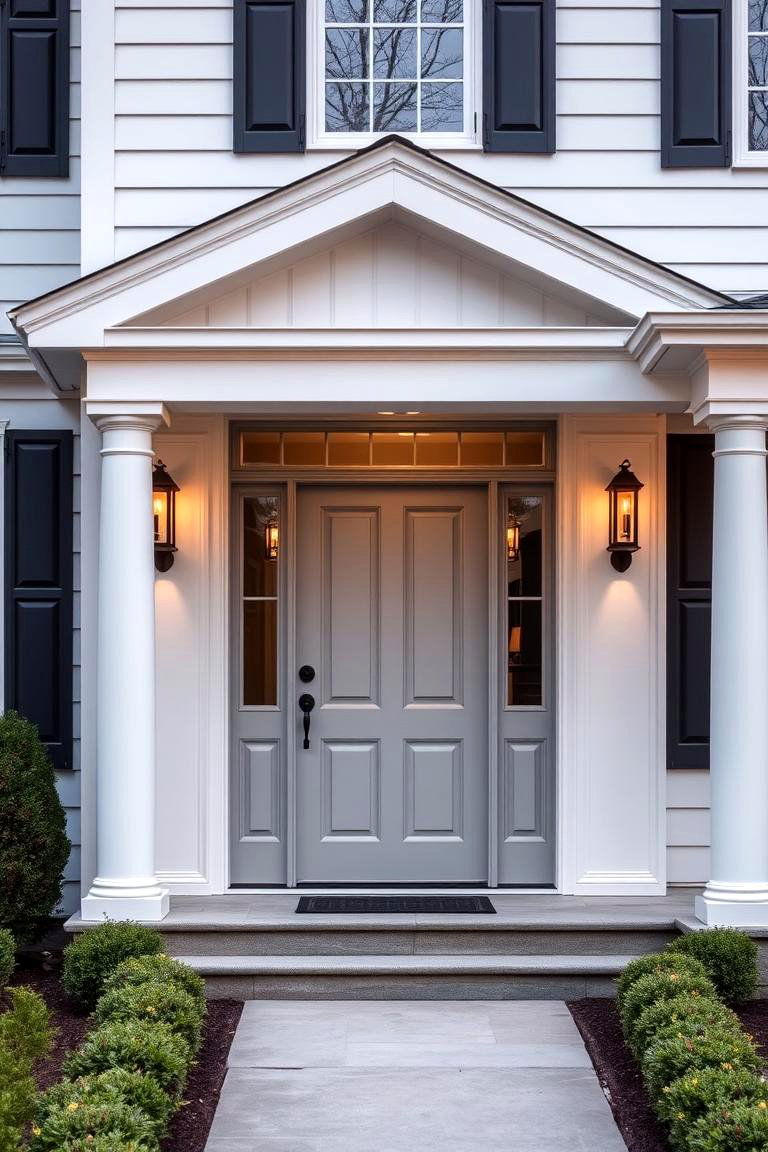 Dove Gray - 24 Mid Century Front Door Colors