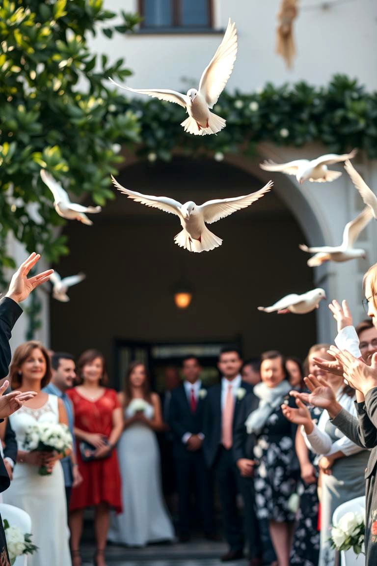 Doves Release - 24 Wedding Send-off Ideas