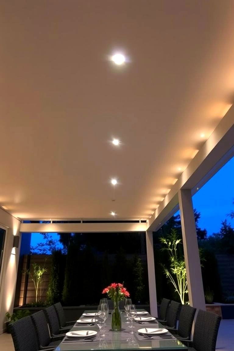Downlights for Focused Illumination - 24 Pergola Lighting Ideas