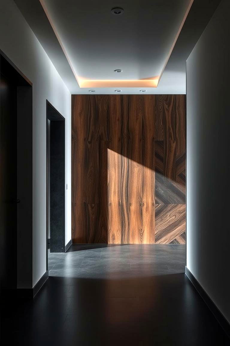 Dramatic Burnt Wood Effect - 24 Wood Accent Wall Ideas