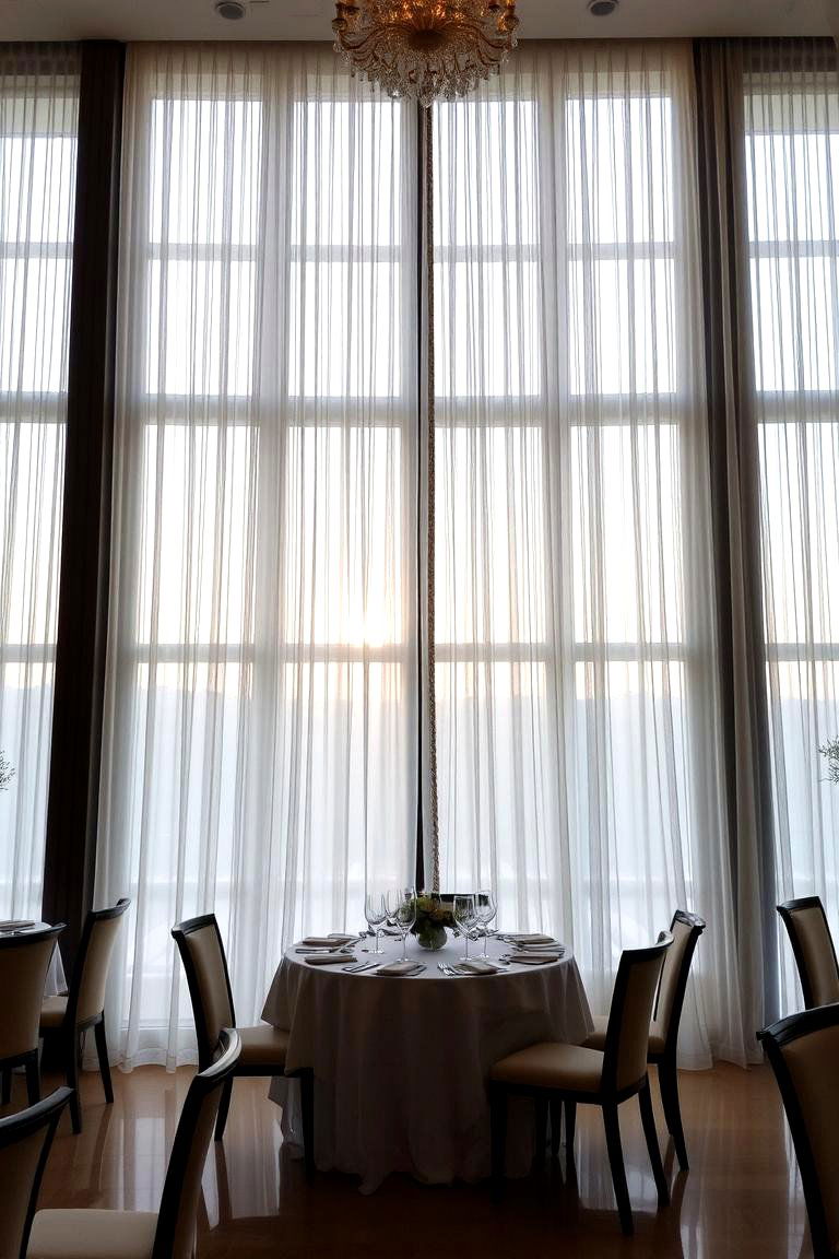 Dramatic Floor to Ceiling Drapery - 24 High Ceiling Tall Wall Decor Ideas