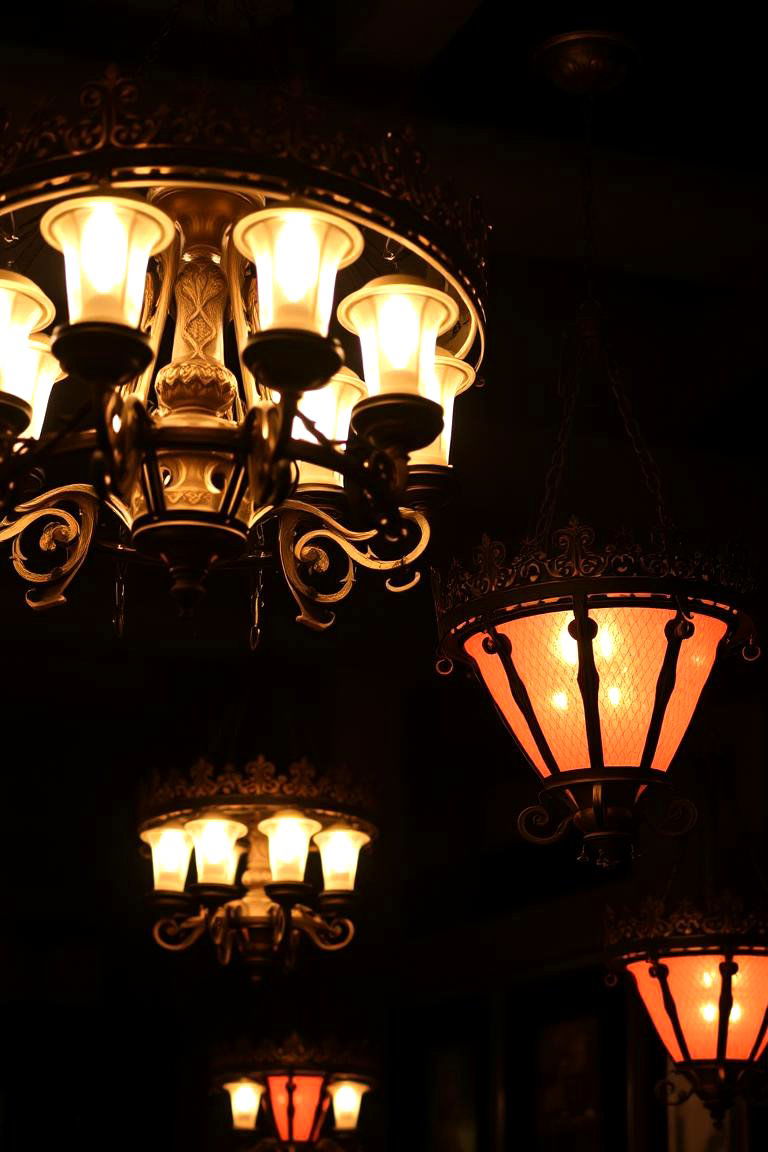 Dramatic Lighting Fixtures - 24 Gothic Bathroom Ideas