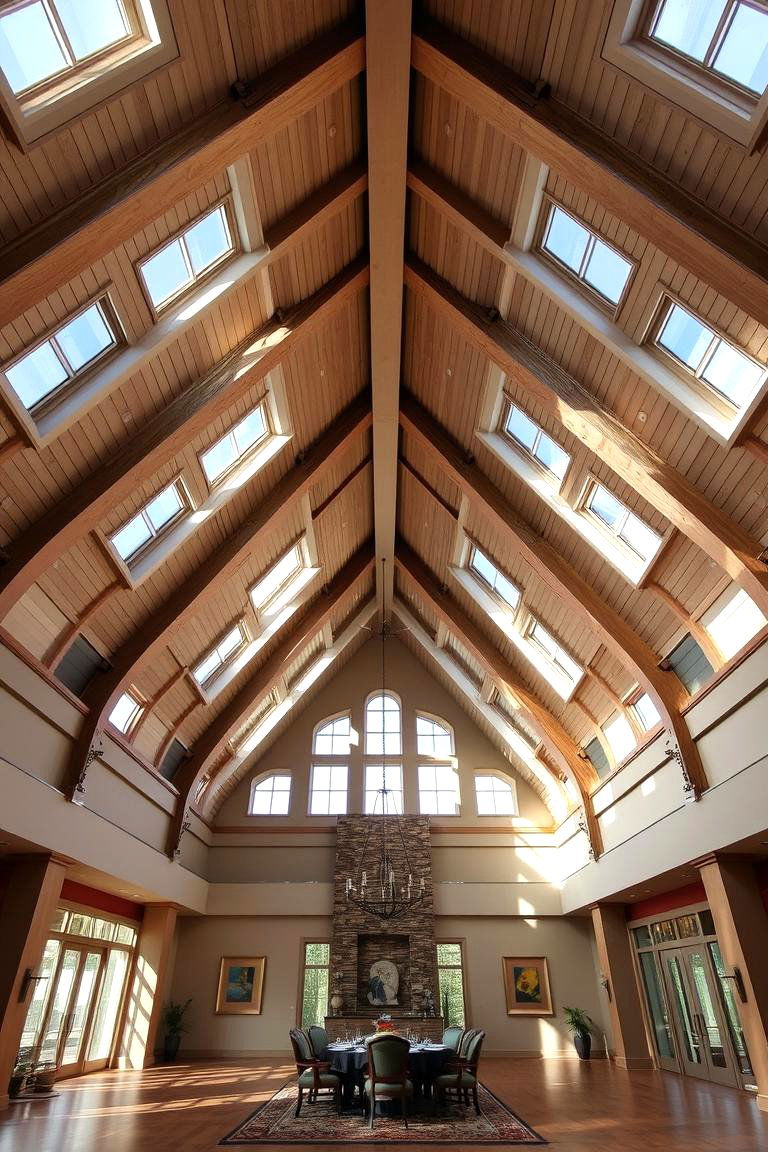 Dramatic Vaulted Ceiling - 24 Dining Room Ceiling Ideas