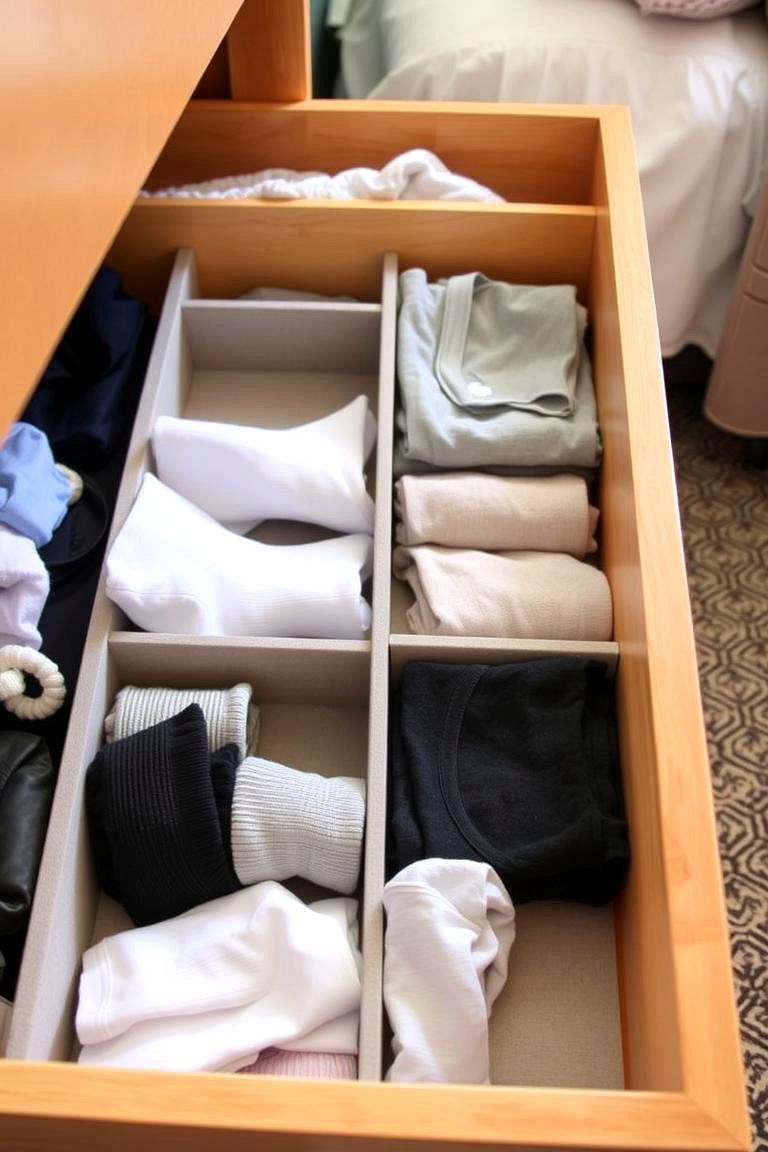 Drawer Dividers and Inserts - 24 small bedroom storage ideas