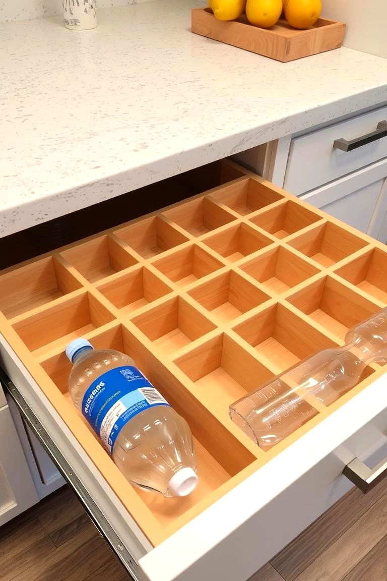 Drawer Dividers for Horizontal Organization - 24 Water Bottle Storage Ideas