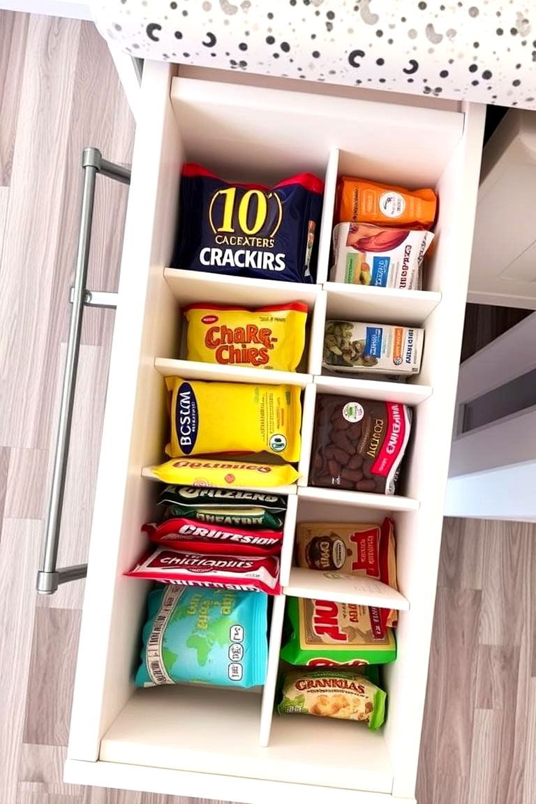 Drawer Organizers - 24 Snack Storage Ideas