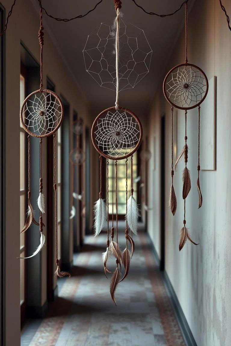 Dreamcatcher Decorative Elements - 24 Boho Hallway Ideas